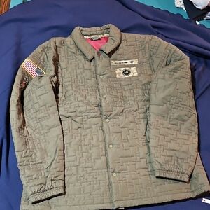 Rare NWT Nike Washington FOOTBALL Team Salute To Service Olive Puffer Jacket XL
